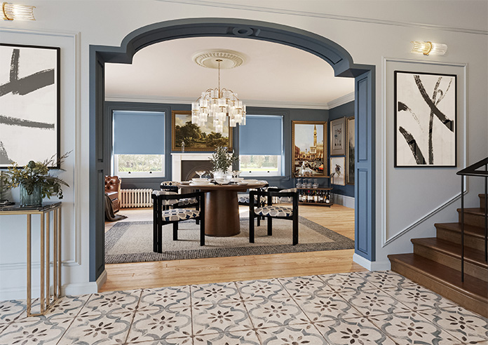 Trinity (Blackout), Delph Blue - Roller Blind - Image 7